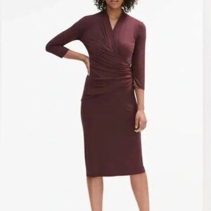 MM LaFleur Chestnut Casey Long Sleeve Dress
